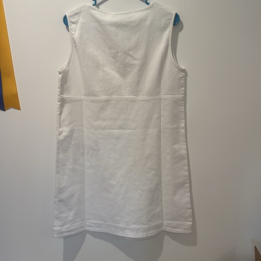 Love Moschino Sleeveless White Denim Dress - Picture 2 of 12